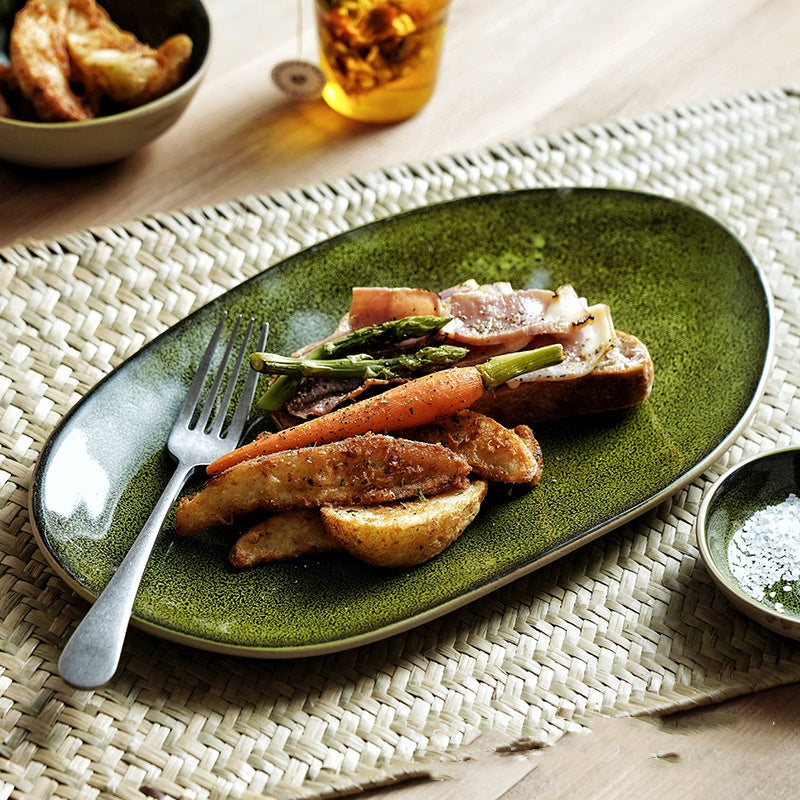 Assiette irrégulière rétro