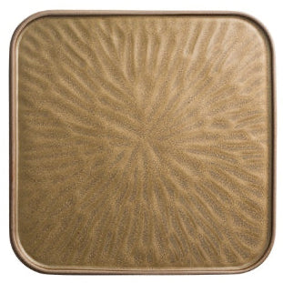 Assiette en céramique carré en relief