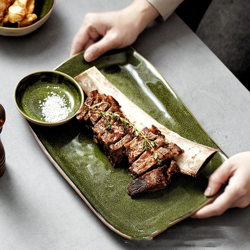 Assiette irrégulière rétro