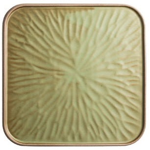 Assiette en céramique carré en relief