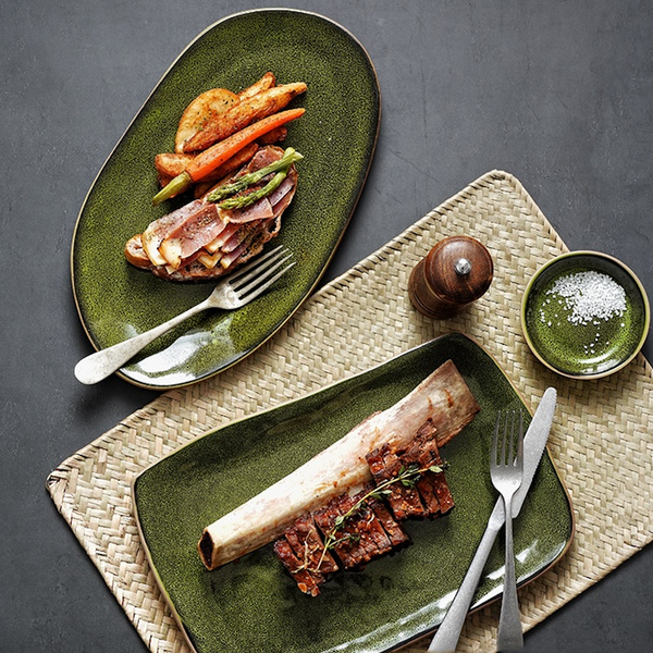 Assiette irrégulière rétro